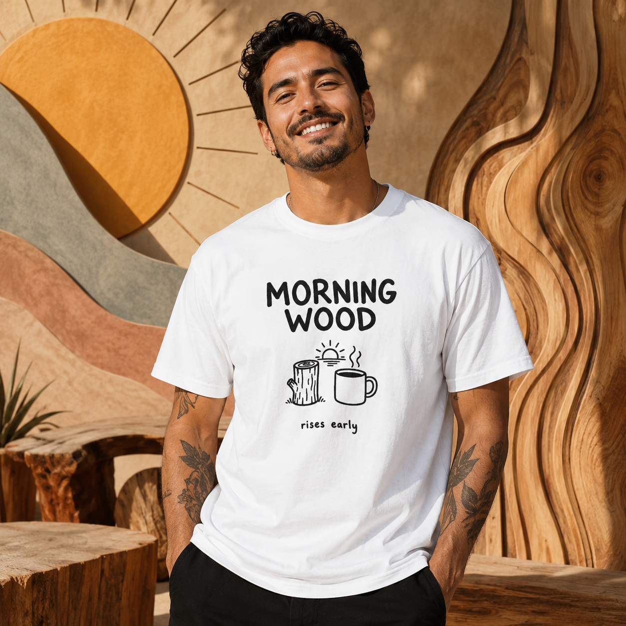 Morning Wood Cotton Tee